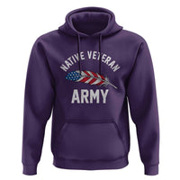 Native American Army Veteran US Flag Indigenous Soldier Hoodie