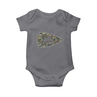Arrowhead Hunter Native American Camouflage USA Flag Baby Onesie