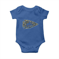 Arrowhead Hunter Native American Camouflage USA Flag Baby Onesie