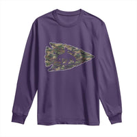 Arrowhead Hunter Native American Camouflage USA Flag Long Sleeve Shirt