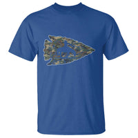 Arrowhead Hunter Native American Camouflage USA Flag T Shirt