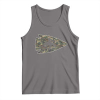 Arrowhead Hunter Native American Camouflage USA Flag Tank Top