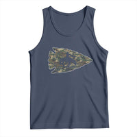 Arrowhead Hunter Native American Camouflage USA Flag Tank Top