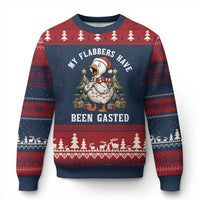 My Flabbers Have Been Gasted Ugly Christmas Sweater Funny Goose Xmas - Wonder Print Shop
