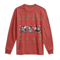 Possum Christmas Long Sleeve Shirt Funny Overstimulated But Festive - Wonder Print Shop
