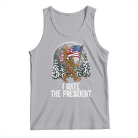 Funny Bigfoot Christmas Political Meme Tank Top I Hate The President - Wonder Print Shop