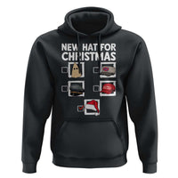 Funny Political Christmas Hoodie Old Hat New Hat - Wonder Print Shop