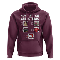 Funny Political Christmas Hoodie Old Hat New Hat - Wonder Print Shop