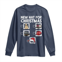 Funny Political Christmas Long Sleeve Shirt Old Hat New Hat - Wonder Print Shop