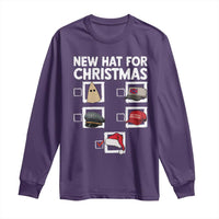 Funny Political Christmas Long Sleeve Shirt Old Hat New Hat - Wonder Print Shop