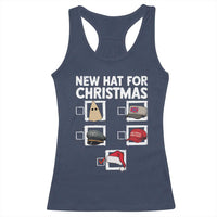 Funny Political Christmas Racerback Tank Top Old Hat New Hat - Wonder Print Shop