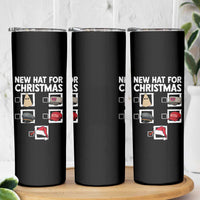 Funny Political Christmas Skinny Tumbler Old Hat New Hat - Wonder Print Shop