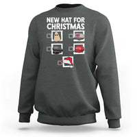 Funny Political Christmas Sweatshirt Old Hat New Hat - Wonder Print Shop