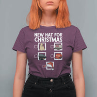 Funny Political Christmas T Shirt For Women Old Hat New Hat - Wonder Print Shop