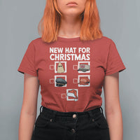 Funny Political Christmas T Shirt For Women Old Hat New Hat - Wonder Print Shop