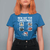 Funny Political Christmas T Shirt For Women Old Hat New Hat - Wonder Print Shop