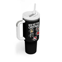Funny Political Christmas Tumbler With Handle Old Hat New Hat - Wonder Print Shop