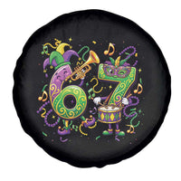 67 Mardi Gras Meme Spare Tire Cover Funny Six Seven Carnival Party