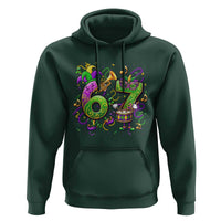 67 Mardi Gras Meme Hoodie Funny Six Seven Carnival Party