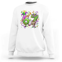 67 Mardi Gras Meme Sweatshirt Funny Six Seven Carnival Party