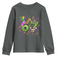 67 Mardi Gras Meme Youth Sweatshirt Funny Six Seven Carnival Party
