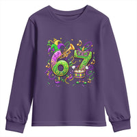 67 Mardi Gras Meme Youth Sweatshirt Funny Six Seven Carnival Party