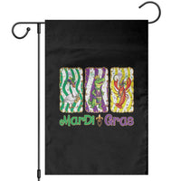 Funny Mardi Gras Animal Garden Flag Alligator Crawfish Goose New Orleans Louisiana