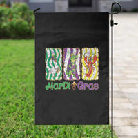 Funny Mardi Gras Animal Garden Flag Alligator Crawfish Goose New Orleans Louisiana