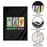 Funny Mardi Gras Animal Garden Flag Alligator Crawfish Goose New Orleans Louisiana