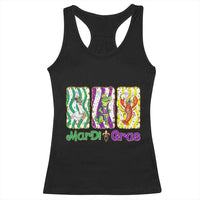 Funny Mardi Gras Animal Racerback Tank Top Alligator Crawfish Goose New Orleans Louisiana