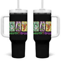 Funny Mardi Gras Animal Tumbler With Handle Alligator Crawfish Goose New Orleans Louisiana