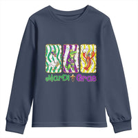 Funny Mardi Gras Animal Youth Sweatshirt Alligator Crawfish Goose New Orleans Louisiana