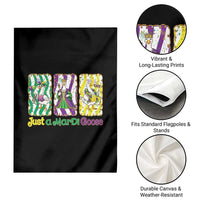Mardi Gras Goose Garden Flag Just A Mardi Goose