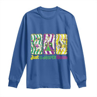 Mardi Gras Goose Long Sleeve Shirt Just A Mardi Goose