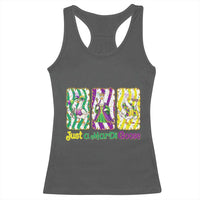 Mardi Gras Goose Racerback Tank Top Just A Mardi Goose