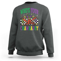Mardi Gras Crawfish Sweatshirt Who Is Your Crawdaddy