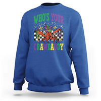 Mardi Gras Crawfish Sweatshirt Who Is Your Crawdaddy