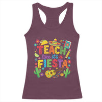 Cinco De Mayo Teacher Racerback Tank Top Teach Like Its A Fiesta