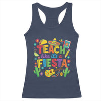 Cinco De Mayo Teacher Racerback Tank Top Teach Like Its A Fiesta