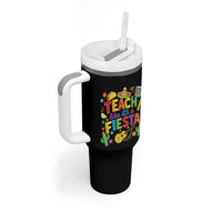 Cinco De Mayo Teacher Tumbler With Handle Teach Like Its A Fiesta
