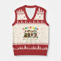 Cinco de Mayo Mexican Victory V-Neck Knit Sweater Vest Silly Goose Festive Heritage Puebla Battle 1862