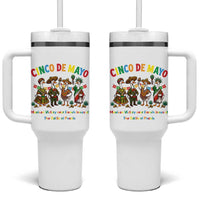 Cinco de Mayo Mexican Victory Tumbler With Handle Silly Goose Festive Heritage Puebla Battle 1862