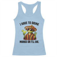 Cinco De Drinko Margarita Racerback Tank Top Funny Drinking Lizard Cinco De Mayo Fiesta