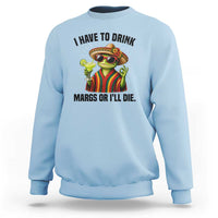 Cinco De Drinko Margarita Sweatshirt Funny Drinking Lizard Cinco De Mayo Fiesta
