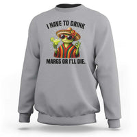 Cinco De Drinko Margarita Sweatshirt Funny Drinking Lizard Cinco De Mayo Fiesta