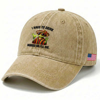 Cinco De Drinko Margarita Washed Cotton Baseball Cap Funny Drinking Lizard Cinco De Mayo Fiesta