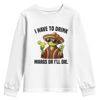 Cinco De Drinko Margarita Youth Sweatshirt Funny Drinking Lizard Cinco De Mayo Fiesta
