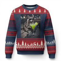 Margarita Cocktail Ugly Christmas Sweater Funny Raccoon Mexican Food Meme