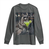 Margarita Cocktail Long Sleeve Shirt Funny Raccoon Mexican Food Meme