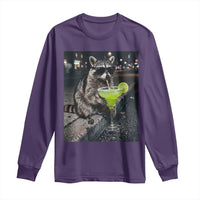 Margarita Cocktail Long Sleeve Shirt Funny Raccoon Mexican Food Meme